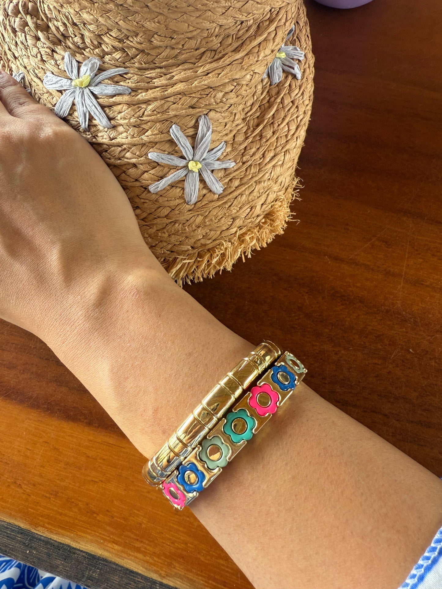 Luxe Enamel Bracelet | Gold