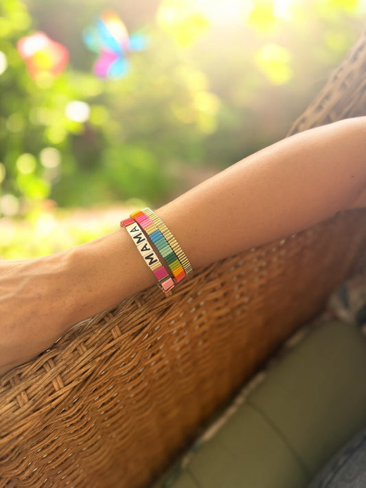 MAMA Enamel Bracelet | RAINBOW | LIMITED EDITION